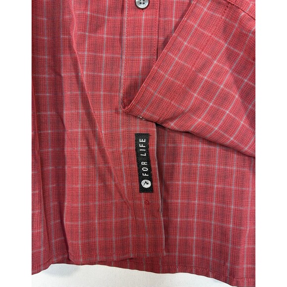 Marmot Shirt Men's Eldridge SS Button Down Red Plaid Short Sleeve New - Picture 3 of 9